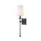Z-Lite Mia 1 Light Wall Sconce, Matte Black & White 805-1S-MB - alternate 2